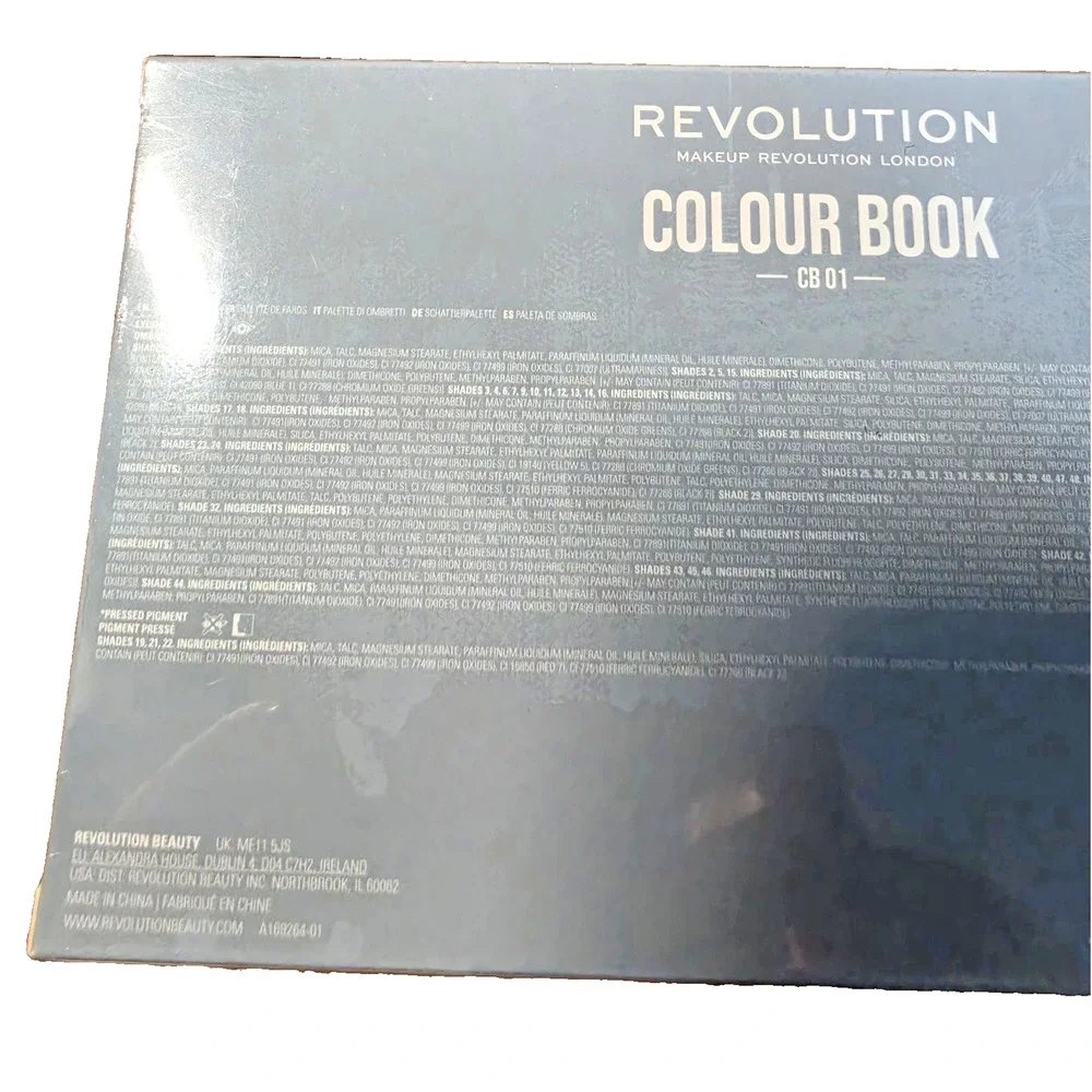 Revolution Colour Book CB 01 Shadow Palette, 48 Shades Eyeshadow Matte & Shimmer